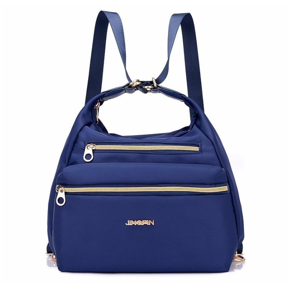 Borsa multifunzione con doppie zip, tracolla e zaino