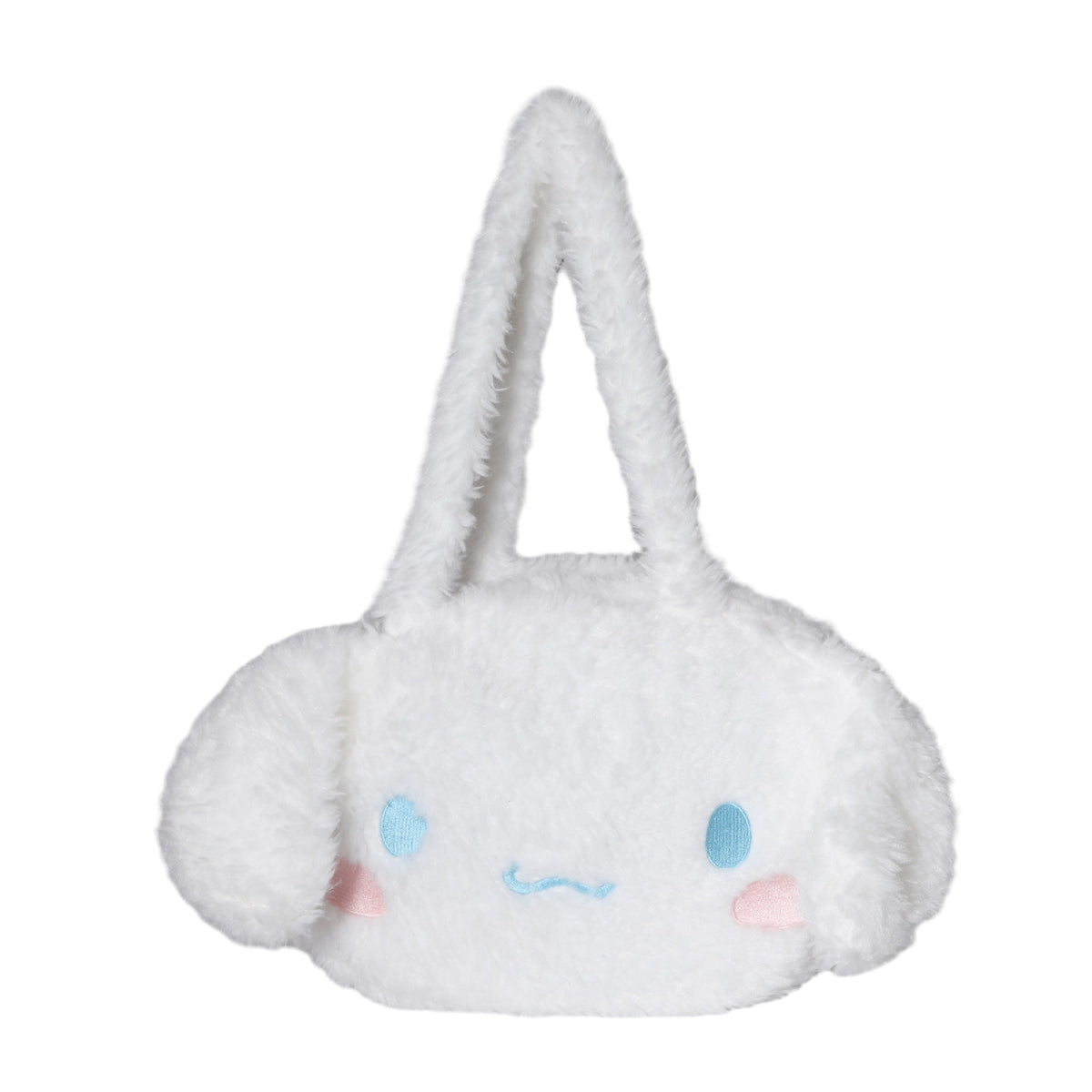 Borsa peluche con orecchie applicate