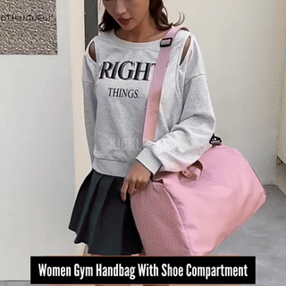 Borsa sportiva da palestra con scomparto scarpe