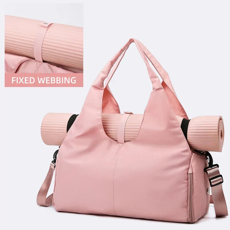 Borsa sportiva da palestra con scomparto scarpe