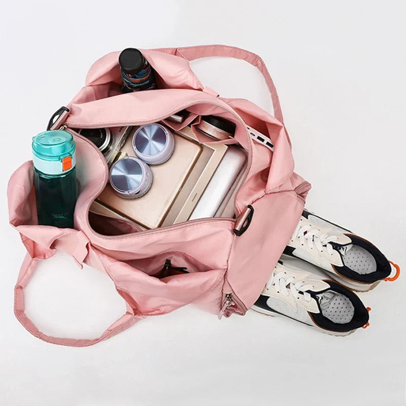 Borsa sportiva da palestra con scomparto scarpe