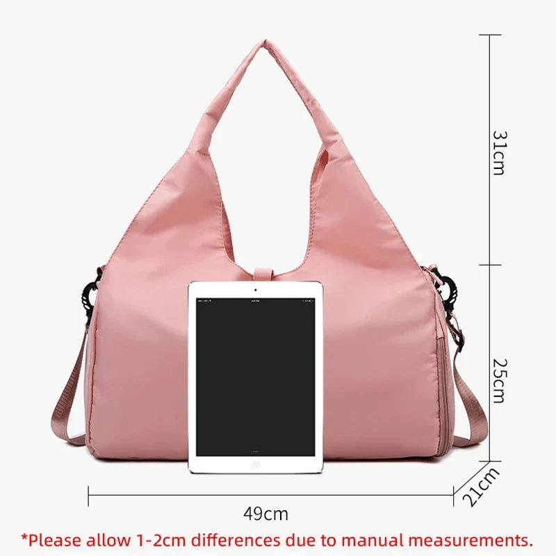 Borsa sportiva da palestra con scomparto scarpe