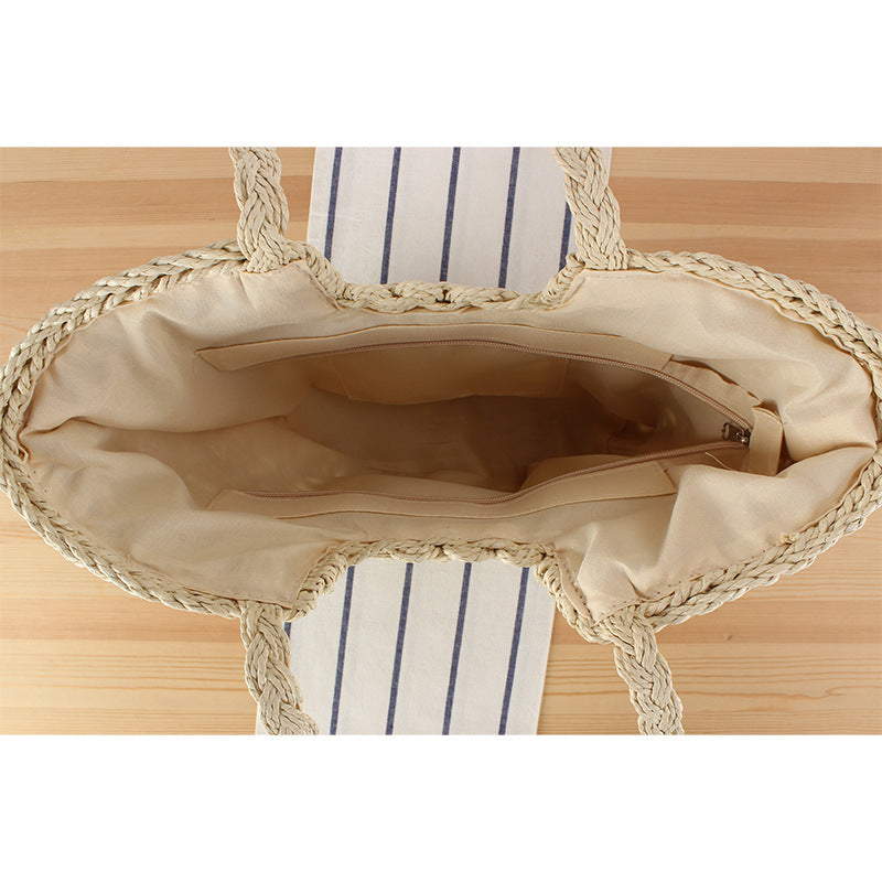 Borsa tote artigianale in materiale naturale