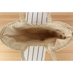 Borsa tote artigianale in materiale naturale