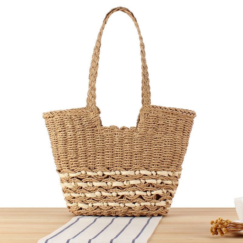 Borsa tote artigianale in materiale naturale