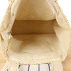 Borsa tote capiente in materiale naturale fatto a mano