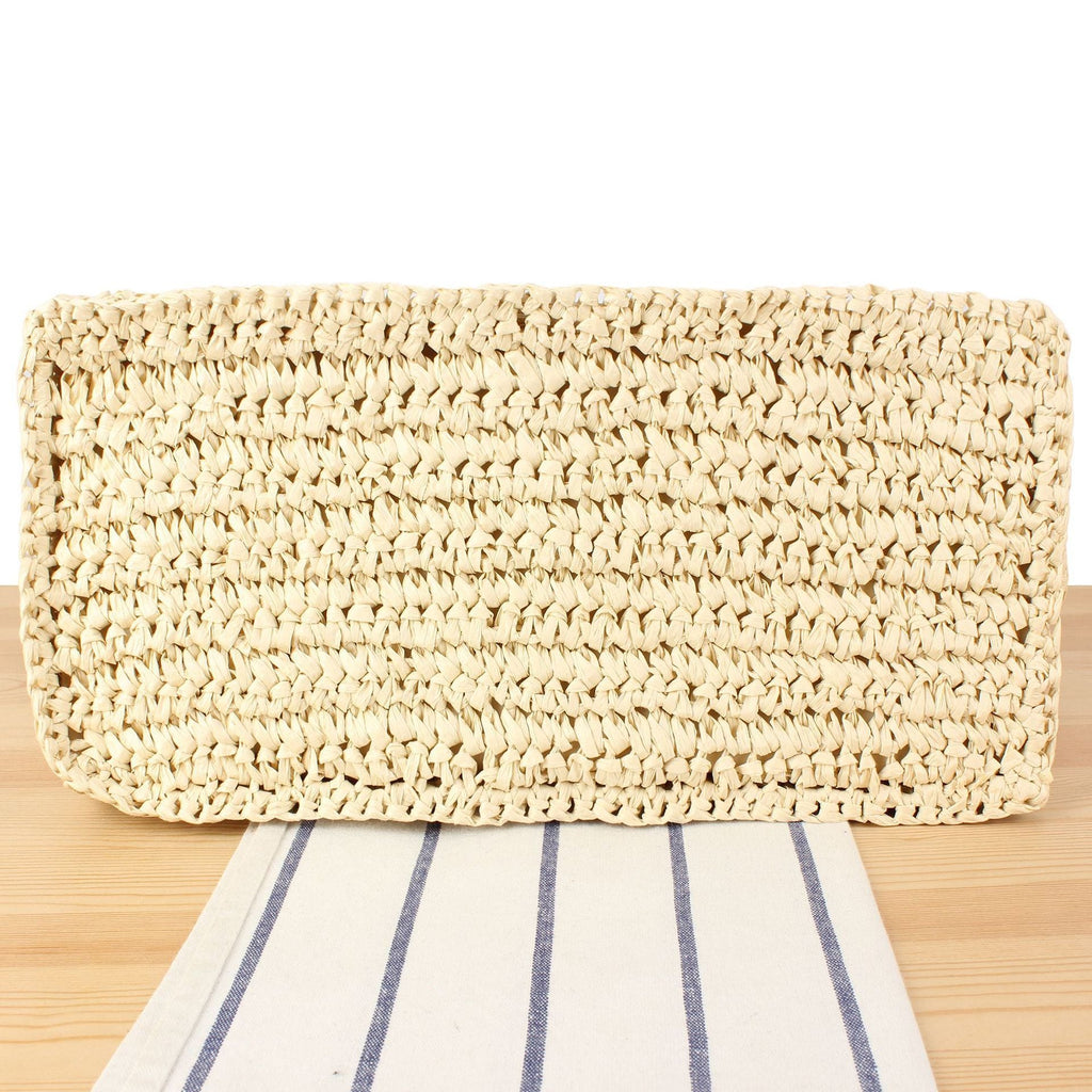 Borsa tote capiente in materiale naturale fatto a mano