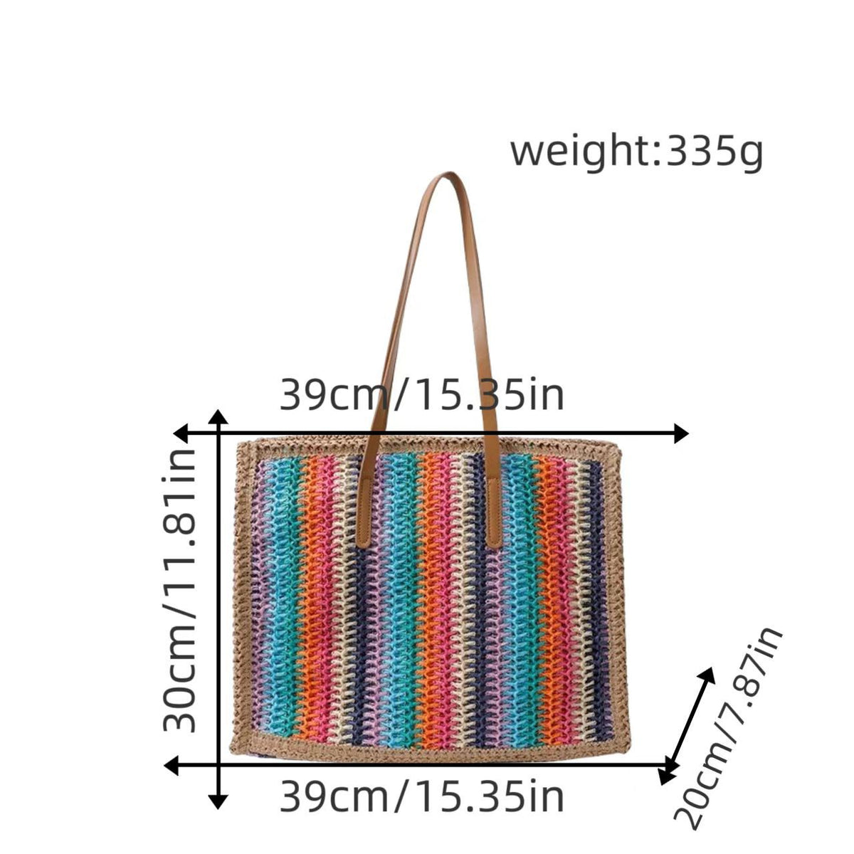 Borsa tote colorata in materiale sostenibile