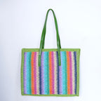 Borsa tote colorata in materiale sostenibile