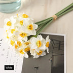 Bouquet di narcisi artificiali in seta – 6 pezzi