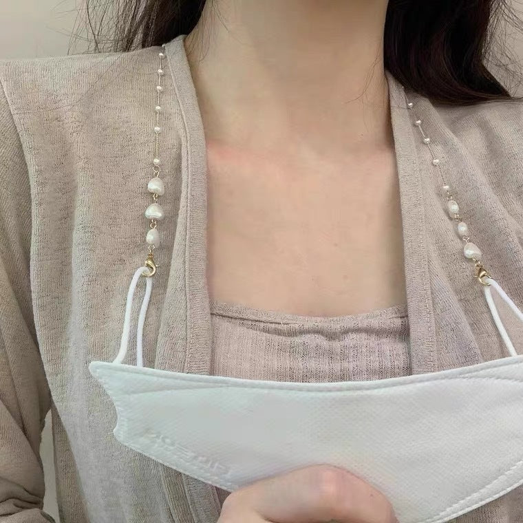 Bracciale con perle a forma di cuore