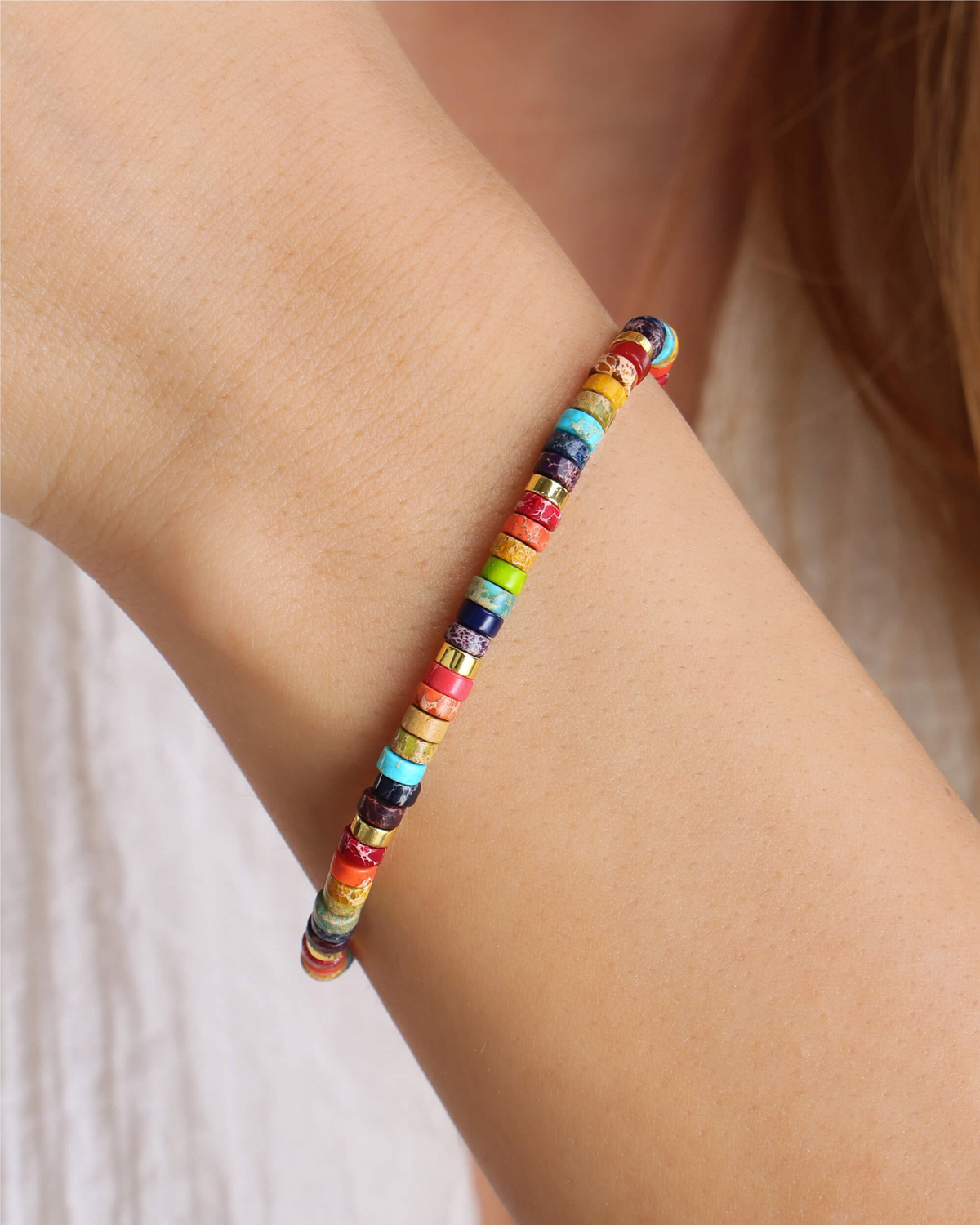 Bracciale elegante per l'energia dei chakra