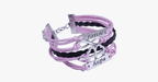 Bracciale Infinity con quadrifoglio Faith Hope