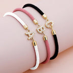 Bracciale regolabile con iniziale personalizzata