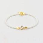 Bracciale regolabile con iniziale personalizzata