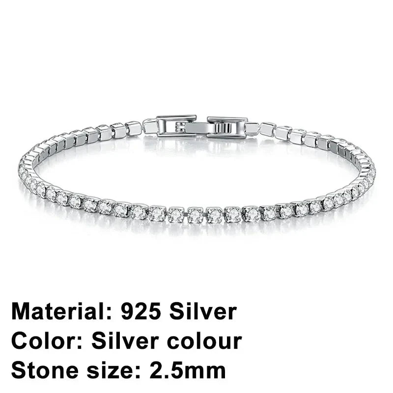 Bracciale tennis in argento sterling – eleganza senza tempo con un tocco urban