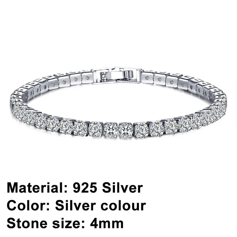 Bracciale tennis in argento sterling – eleganza senza tempo con un tocco urban