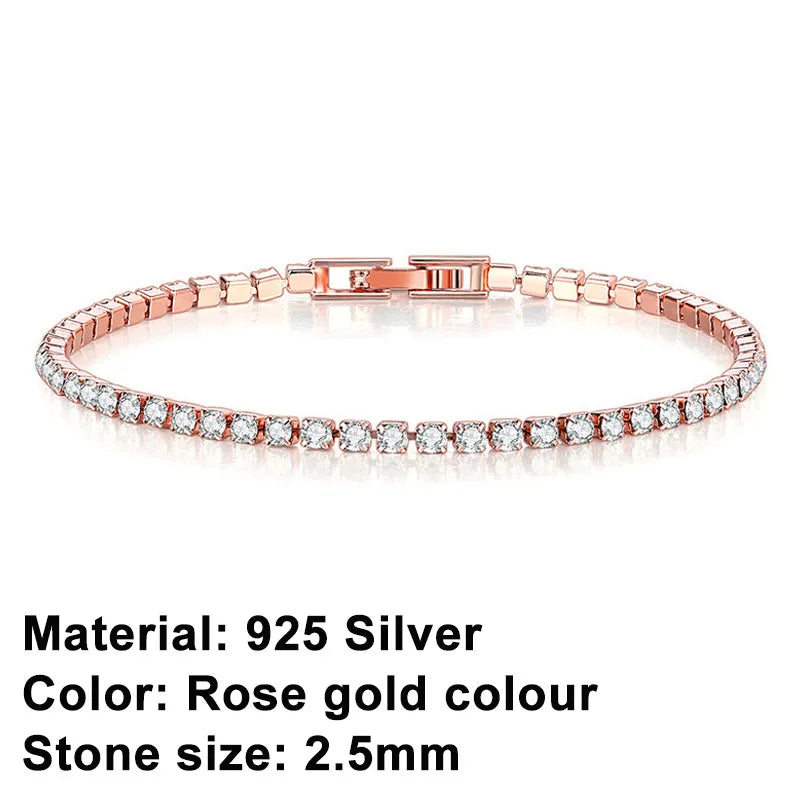 Bracciale tennis in argento sterling – eleganza senza tempo con un tocco urban