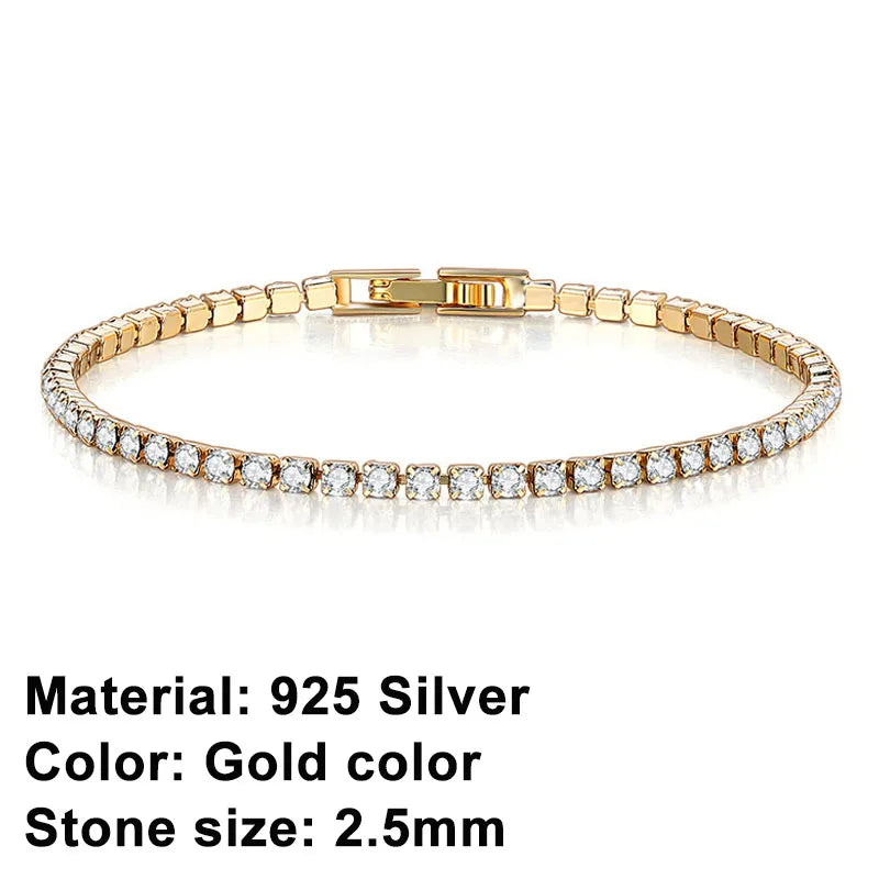 Bracciale tennis in argento sterling – eleganza senza tempo con un tocco urban