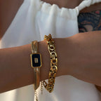 Bracciali a catena grossa e spina di pesce