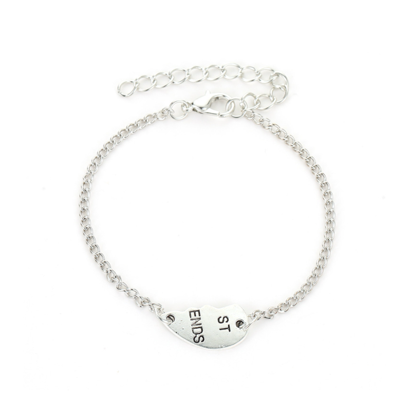 Bracciali «Best Friends» con ciondolo a cuore