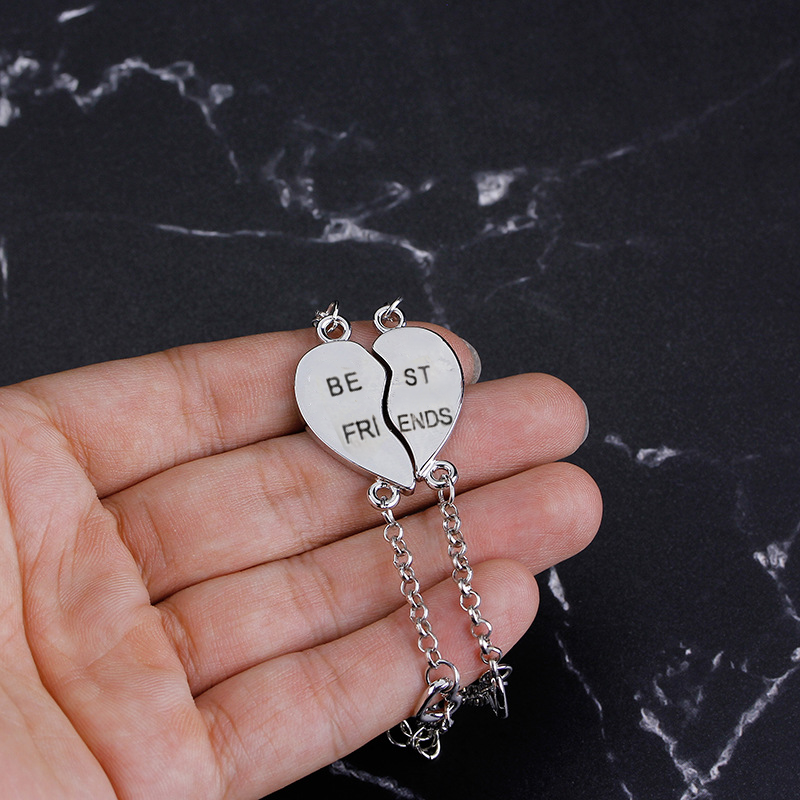 Bracciali «Best Friends» con ciondolo a cuore
