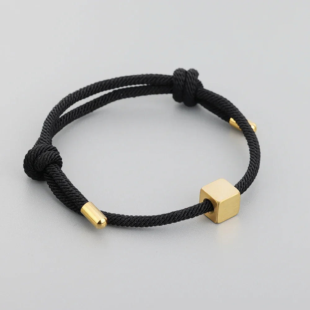 Bracciali coppia regolabili con iniziale personalizzabile