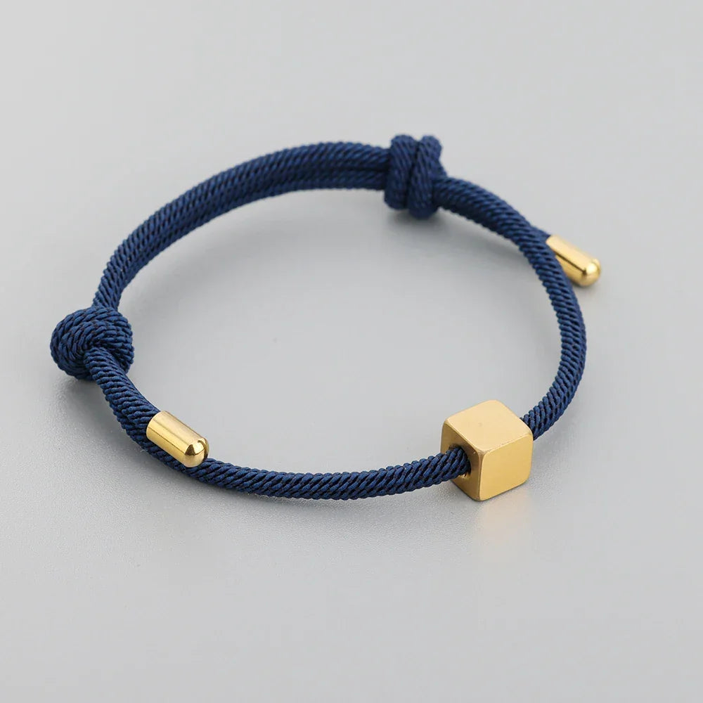 Bracciali coppia regolabili con iniziale personalizzabile