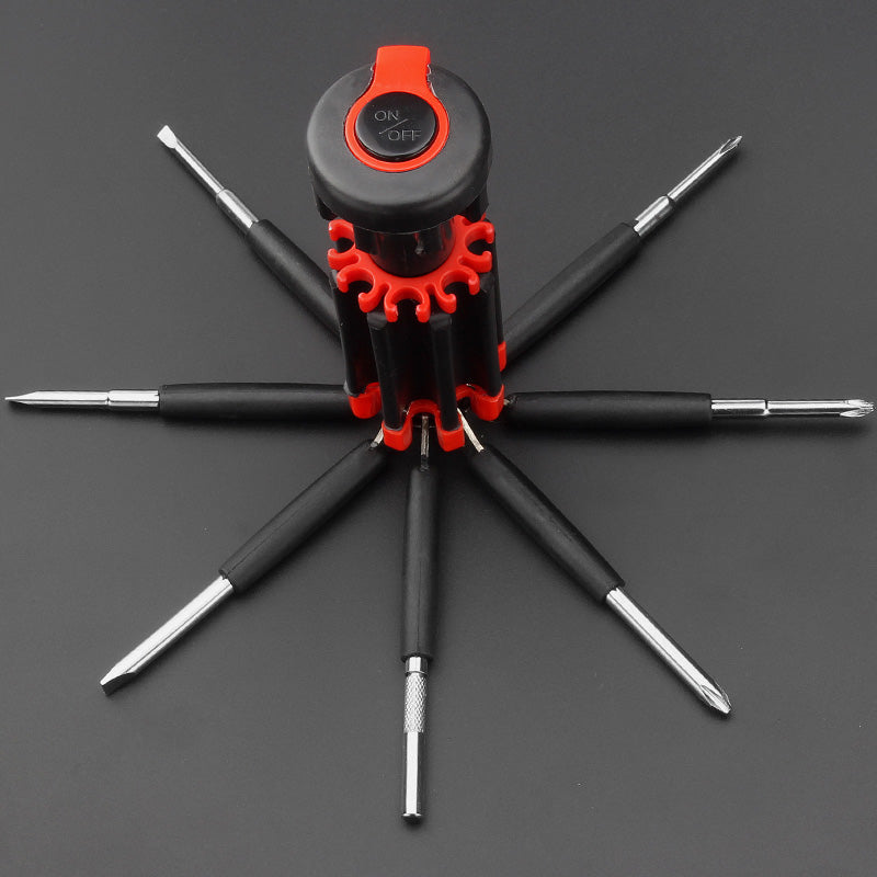 Cacciavite 8 in 1 con torcia LED integrata