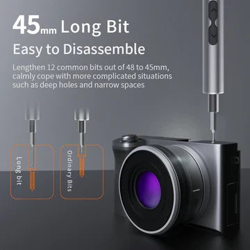 Cacciavite elettrico 120 in 1 con set completo di punte