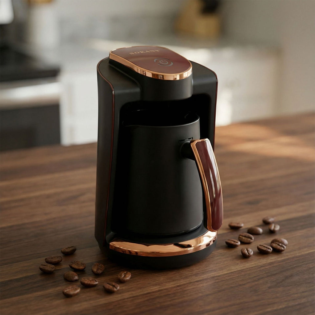 Caffettiera elettrica con funzione automatica e design innovativo