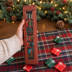 Calendario dell'Avvento natalizio con miniature di libri Storybook
