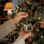 Calendario dell'Avvento natalizio con miniature di libri Storybook