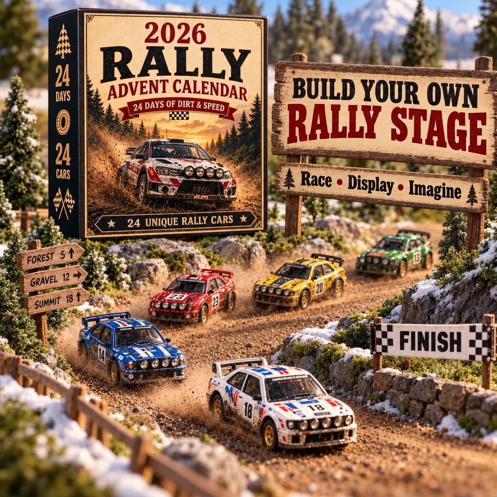 Calendario dell'Avvento Rally 2026 – 24 giorni di auto da rally da collezionare