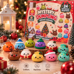 Calendario dell'Avvento Dumplings con 24 figure squishy