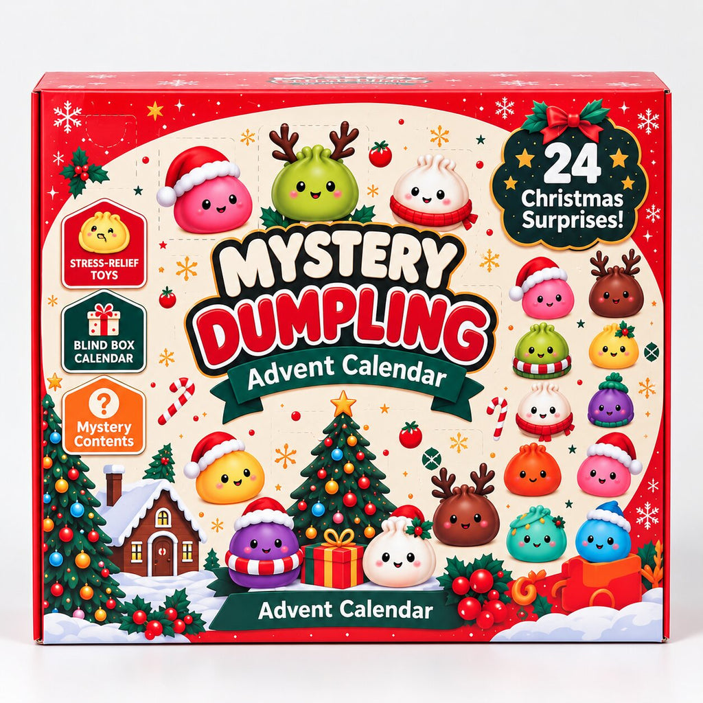 Calendario dell'Avvento Dumplings con 24 figure squishy