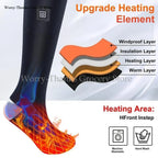 Calze riscaldate ricaricabili con batteria HeatWear per sci, trekking e outdoor