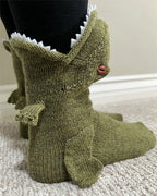 Calzini caldi lavorati a maglia con animali divertenti