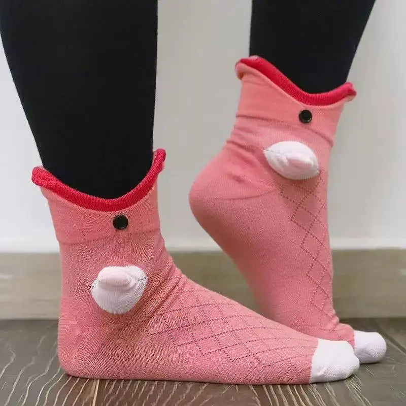 Calzini caldi lavorati a maglia con animali divertenti