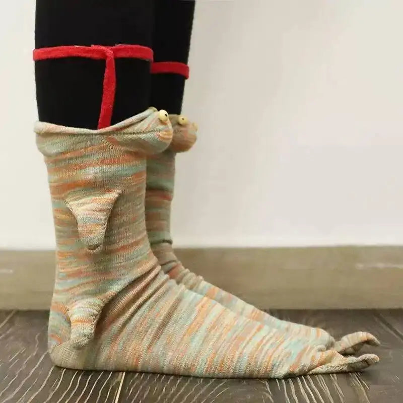 Calzini caldi lavorati a maglia con animali divertenti