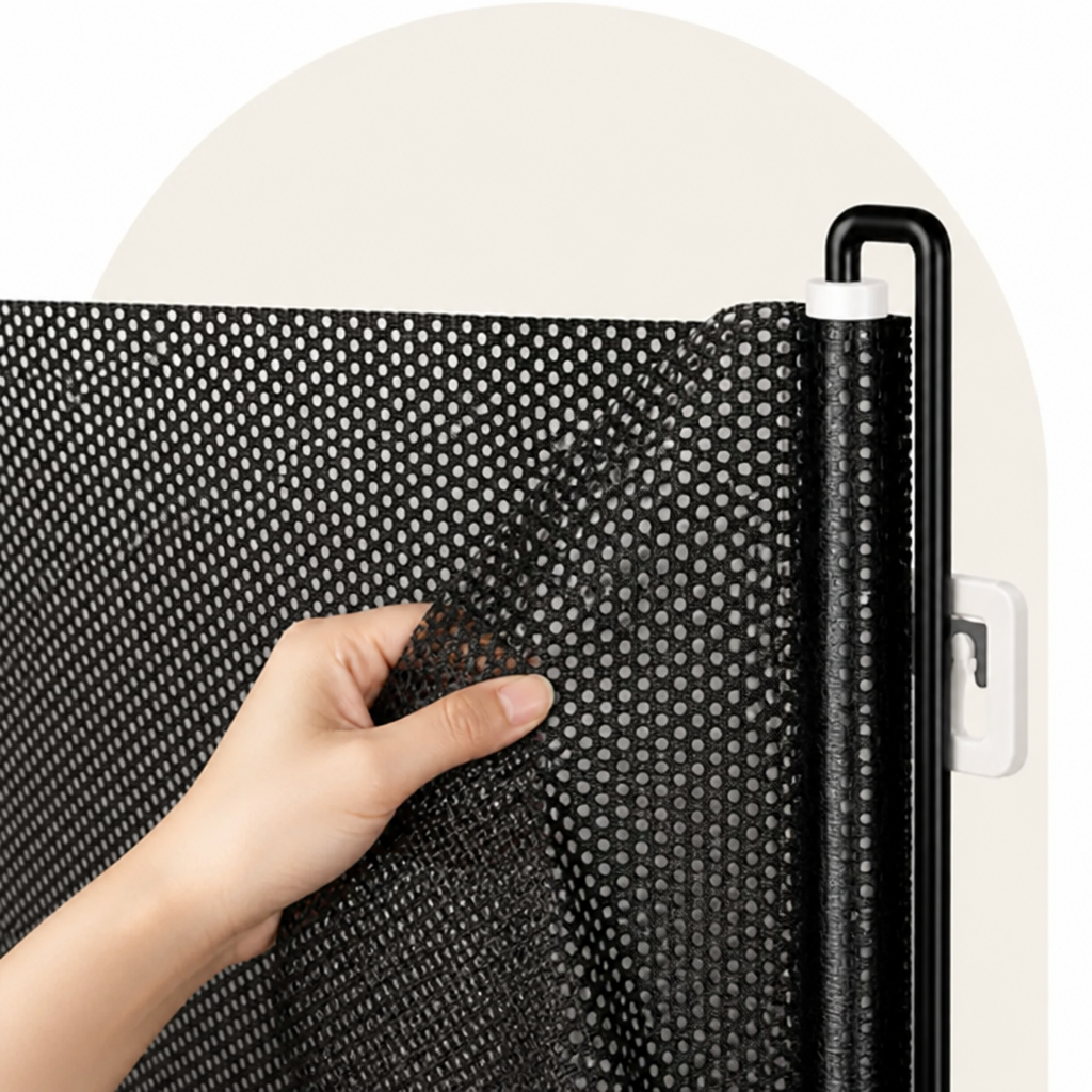Cancelletto di sicurezza retrattile e pieghevole senza forare (fino a 125 cm)