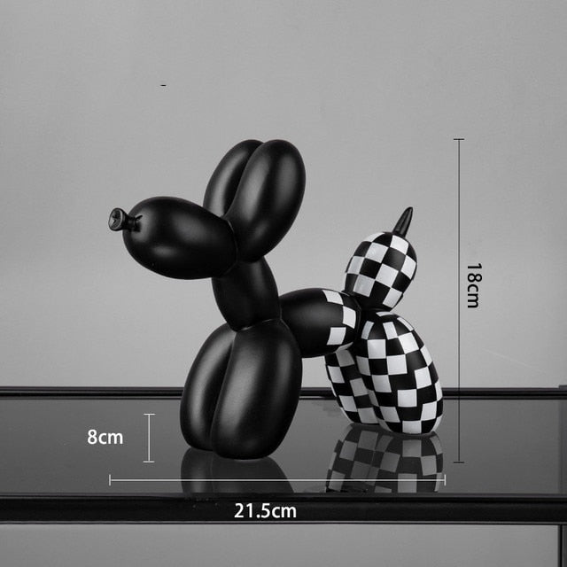 Cane balloon decorativo in resina – Scultura moderna nordica per casa e ufficio