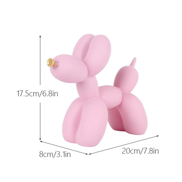 Cane balloon decorativo in resina – Scultura moderna nordica per casa e ufficio