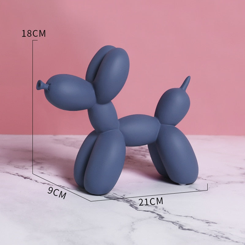 Cane balloon decorativo in resina – Scultura moderna nordica per casa e ufficio