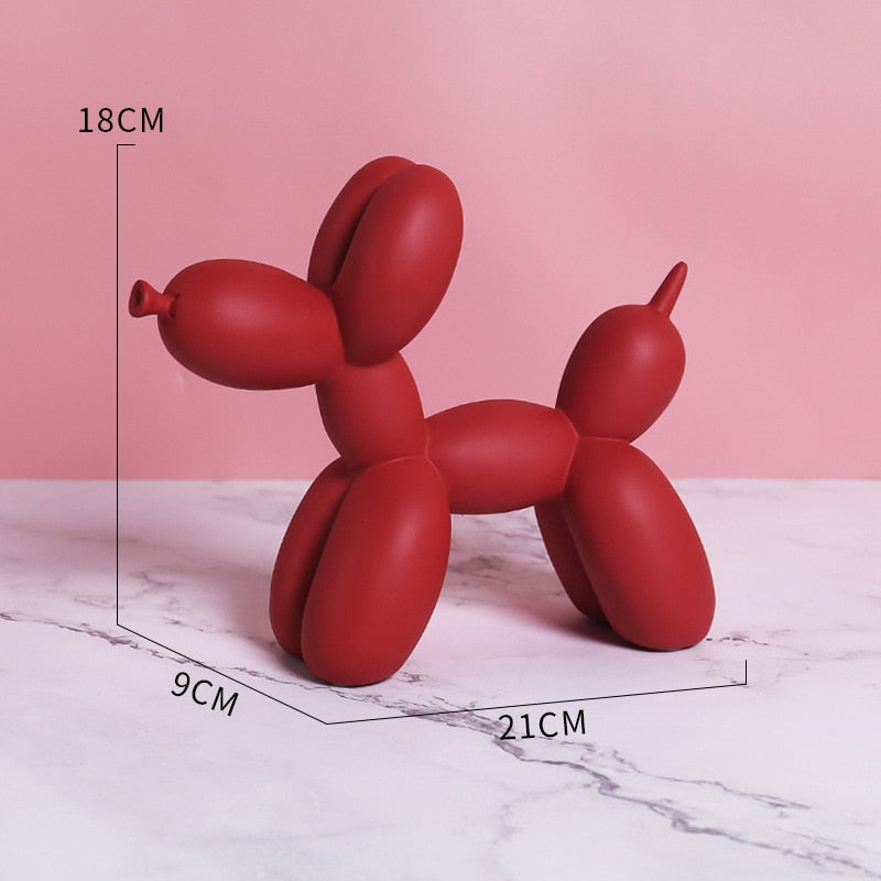 Cane balloon decorativo in resina – Scultura moderna nordica per casa e ufficio