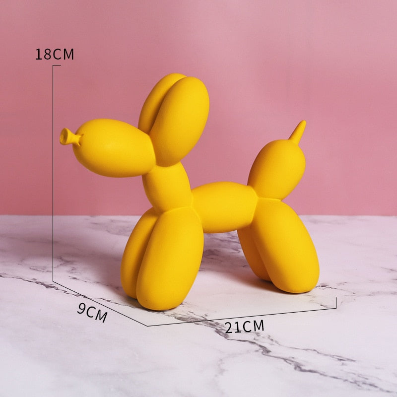 Cane balloon decorativo in resina – Scultura moderna nordica per casa e ufficio