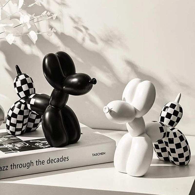 Cane balloon decorativo in resina – Scultura moderna nordica per casa e ufficio