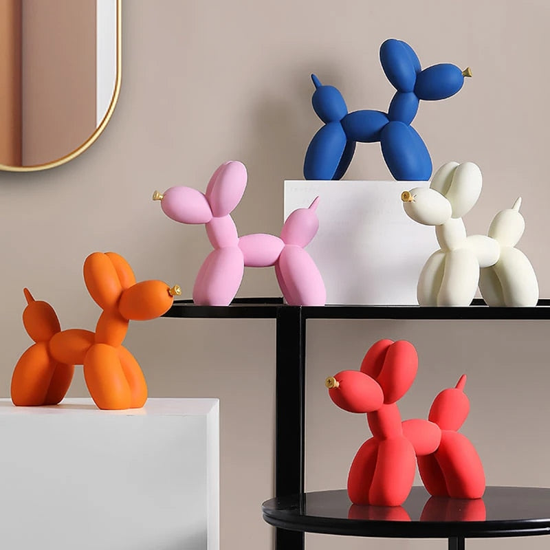 Cane balloon decorativo in resina – Scultura moderna nordica per casa e ufficio