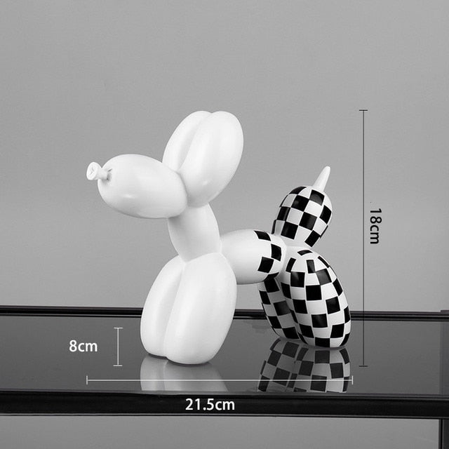 Cane balloon decorativo in resina – Scultura moderna nordica per casa e ufficio