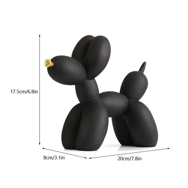 Cane balloon decorativo in resina – Scultura moderna nordica per casa e ufficio